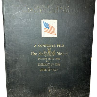 Sale Photo Thumbnail #218: WWI Bound Volume of The Stars and Stripes American Expeditionary Forces Newspaper 1918-1919