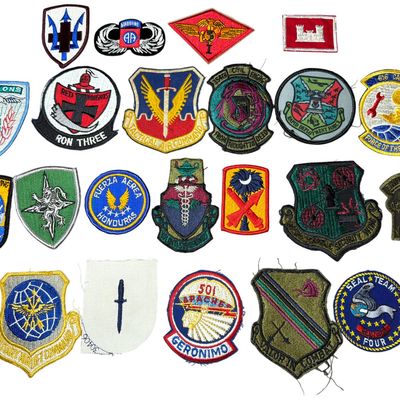 Sale Photo Thumbnail #704: A Collection of Twenty-Four United States and International Military and Paramilitary Embroidered Patches