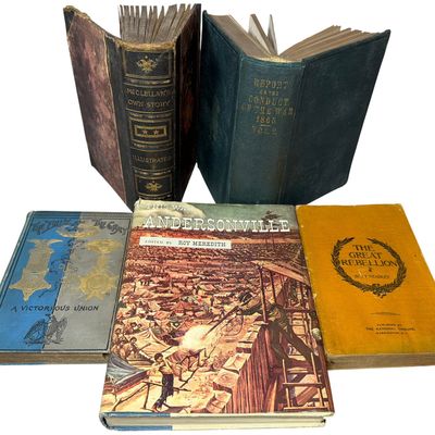 Sale Photo Thumbnail #207: A Collection of American Civil War History Books including McClellan, Optic, and McElroy, 1865-1957