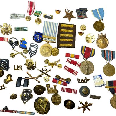 Sale Photo Thumbnail #338: A Collection of United States Army and Pennsylvania National Guard Medals and Insignia