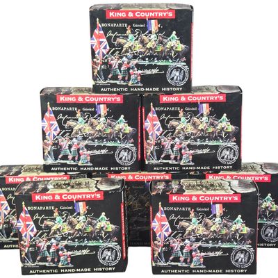 Sale Photo Thumbnail #652: Eight King and Country Napoleonics Series Toy Soldiers in Original Boxes