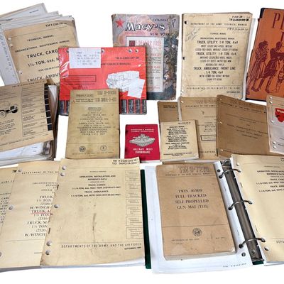 Sale Photo Thumbnail #723: An Assortment of United States Army and Air Force Technical Manuals and Historical Ephemera