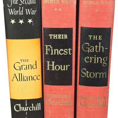 Sale Photo Thumbnail #620: Churchill, Winston S. The Second World War. Houghton Mifflin, 1948-1950. Three Volumes. First American Editions (DJ)