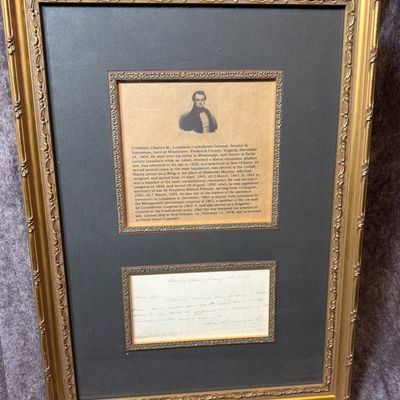 Sale Photo Thumbnail #183: 1852 Note Signed by Charles M. Conrad as U.S. Secretary of War