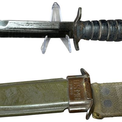 Sale Photo Thumbnail #363: United States WWII Camillus M3 Fighting Knife with US M8 B.M. Co. Scabbard