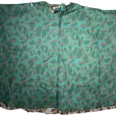 Sale Photo Thumbnail #291: WWII USMC Reversible Frogskin Camouflage Poncho