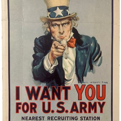 Sale Photo Thumbnail #641: Vietnam War 1968 Uncle Sam "I Want You" Recruiting Poster
