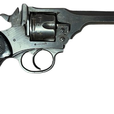 Sale Photo Thumbnail #61: ** Webley & Scott Mark IV Double Action Revolver .38 Caliber with 5 Inch Barrel