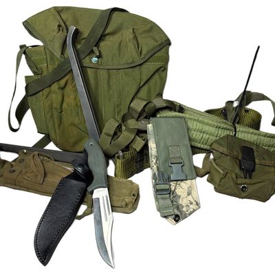 Sale Photo Thumbnail #147: A Collection of US Military Tactical Gear and a Schrade Old Timer 114OT Knife