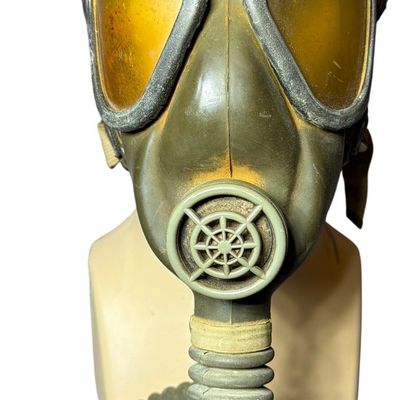 Sale Photo Thumbnail #324: World War II US Navy Diaphragm Gas Mask Dated 1942