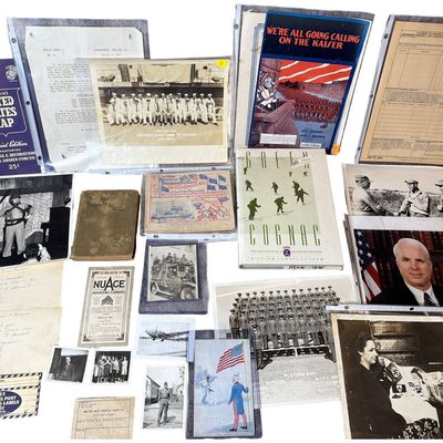 Sale Photo Thumbnail #561: A Collection of United States Military Photographs, Documents, and WWI Sheet Music Including Signed John McCain Portrait
