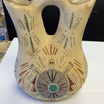 Sale Photo Thumbnail #8: native american double spout wedding vase