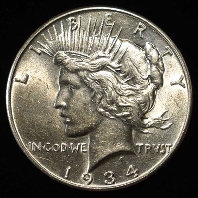 Sale Photo Thumbnail #253: 1934 PEACE DOLLAR BU