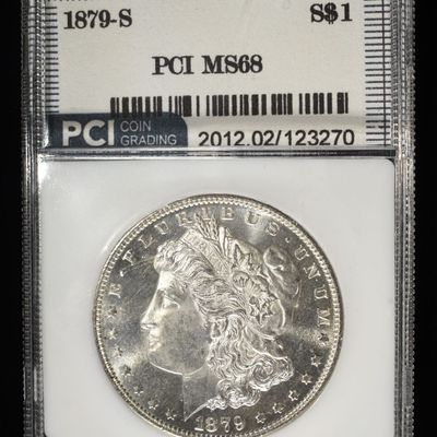 Sale Photo Thumbnail #191: 1879-S MORGAN DOLLAR PCI SUPERB GEM+ BU