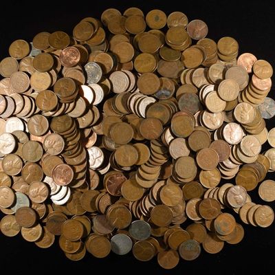 Sale Photo Thumbnail #131: (500) 40'S & 50'S WHEAT CENTS