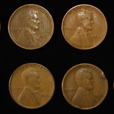 Sale Photo Thumbnail #153: 8 NICE EARLY SEMIKEY WHEAT CENTS