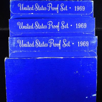 Sale Photo Thumbnail #284: (5) 1969 PROOF SETS