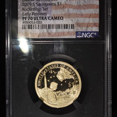 Sale Photo Thumbnail #257: 2019-S SACAGAWEA $1 ROCKETSHIP NGC PF70 UCAM
