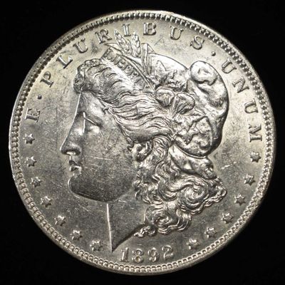 Sale Photo Thumbnail #241: 1892 MORGAN DOLLAR AU/BU