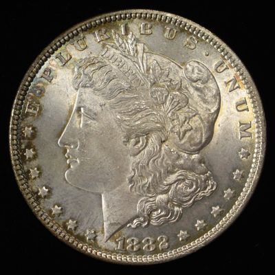 Sale Photo Thumbnail #195: 1882 MORGAN DOLLAR CH/GEM BU