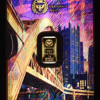 Sale Photo Thumbnail #430: GERMANIA 1 GRAM .999 GOLD