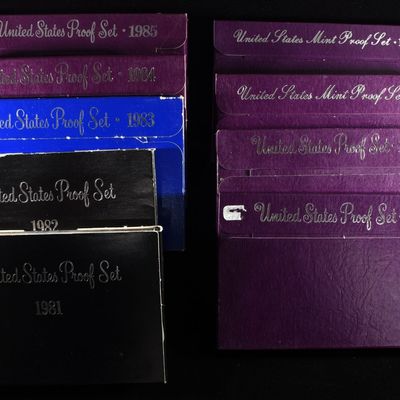 Sale Photo Thumbnail #287: 1981-89 PROOF SETS