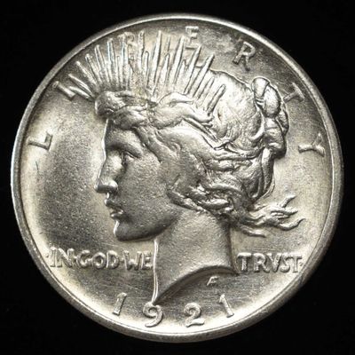 Sale Photo Thumbnail #243: 1921 PEACE DOLLAR AU/BU
