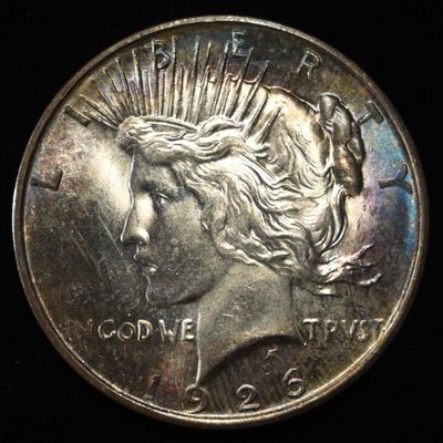 Sale Photo Thumbnail #250: 1926-D PEACE DOLLAR CH BU COLOR
