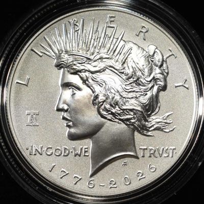 Sale Photo Thumbnail #255: 1776-2026 PEACE DOLLAR ENH UNC WEST POINT