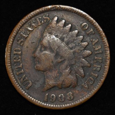 Sale Photo Thumbnail #151: 1908-S INDIAN CENT FINE