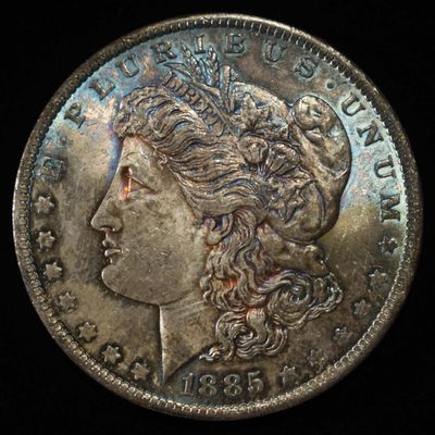 Sale Photo Thumbnail #204: 1885-O MORGAN DOLLAR CH/GEM BU COLOR