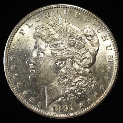 Sale Photo Thumbnail #214: 1891-S MORGAN DOLLAR CH BU