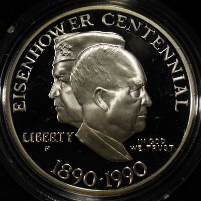 Sale Photo Thumbnail #322: 1990-P $1 COMMEM EISENHOWER PROOF