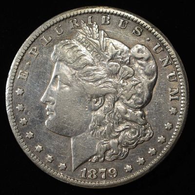 Sale Photo Thumbnail #190: 1879-CC MORGAN DOLLAR AU CAPPED DIE