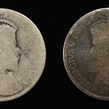 Sale Photo Thumbnail #146: (4) 92.5% SILVER CANADIAN 25 CENTS