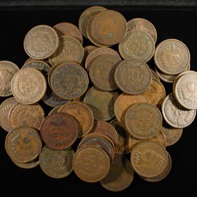 Sale Photo Thumbnail #338: (50) INDIAN HEAD CENTS