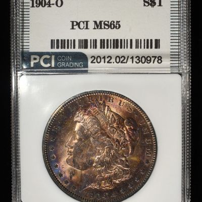 Sale Photo Thumbnail #239: 1904-O MORGAN DOLLAR PCI GEM BU
