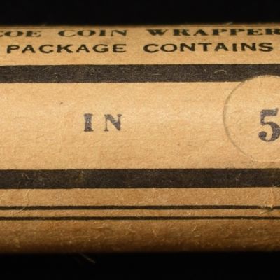 Sale Photo Thumbnail #141: 1945 STEEL ROLL CANADIAN NICKELS