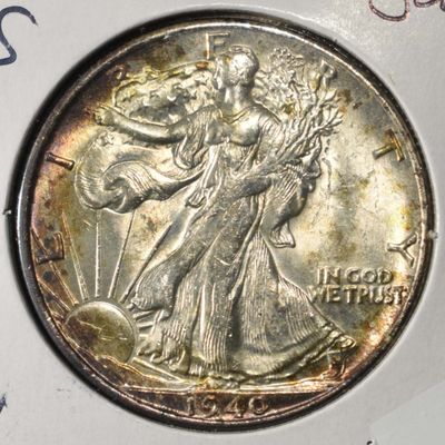 Sale Photo Thumbnail #179: 1940-S WALKING LIBERTY HALF DOLLAR CH BU