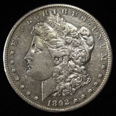 Sale Photo Thumbnail #217: 1892-S MORGAN DOLLAR CH AU