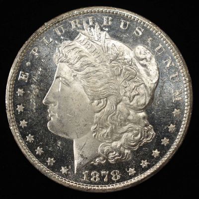 Sale Photo Thumbnail #186: 1878-CC MORGAN DOLLAR CH/GEM BU PROOF LIKE