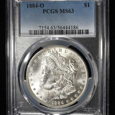 Sale Photo Thumbnail #6: 1884-O MORGAN DOLLAR PCGS MS-63