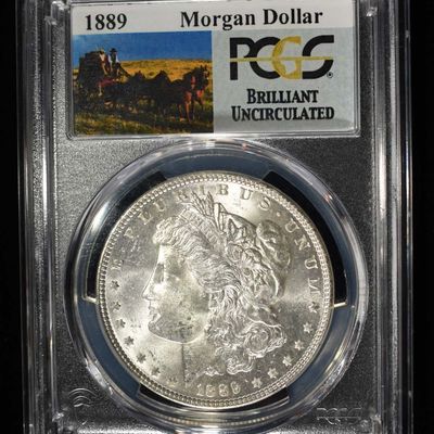 Sale Photo Thumbnail #76: 1889 MORGAN DOLLAR PCGS BU