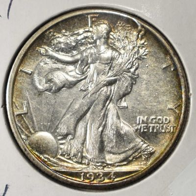 Sale Photo Thumbnail #174: 1934-S WALKING LIBERTY HALF DOLLAR CH BU