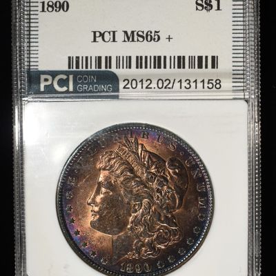 Sale Photo Thumbnail #212: 1890 MORGAN DOLLAR PCI GEM BU
