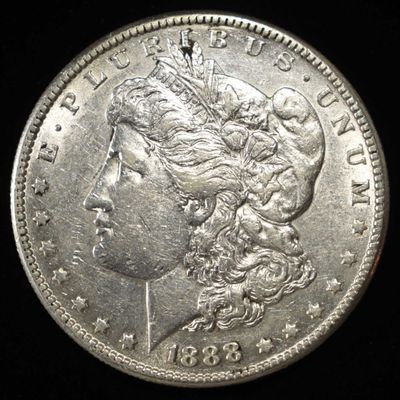 Sale Photo Thumbnail #207: 1888-S MORGAN DOLLAR AU