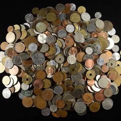Sale Photo Thumbnail #140: 5 LB FOREIGN COINS