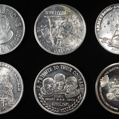 Sale Photo Thumbnail #403: (5) APPROX 0.2 OZ  & 1 OZ 90% SILVER ROUNDS