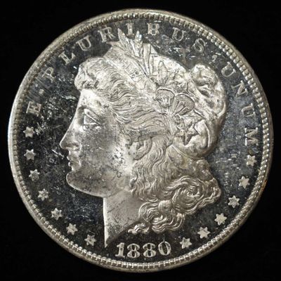 Sale Photo Thumbnail #194: 1880-S MORGAN DOLLAR CH BU DMPL