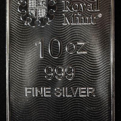 Sale Photo Thumbnail #418: THE ROYAL MINT 10 OZ .999 SILVER BAR